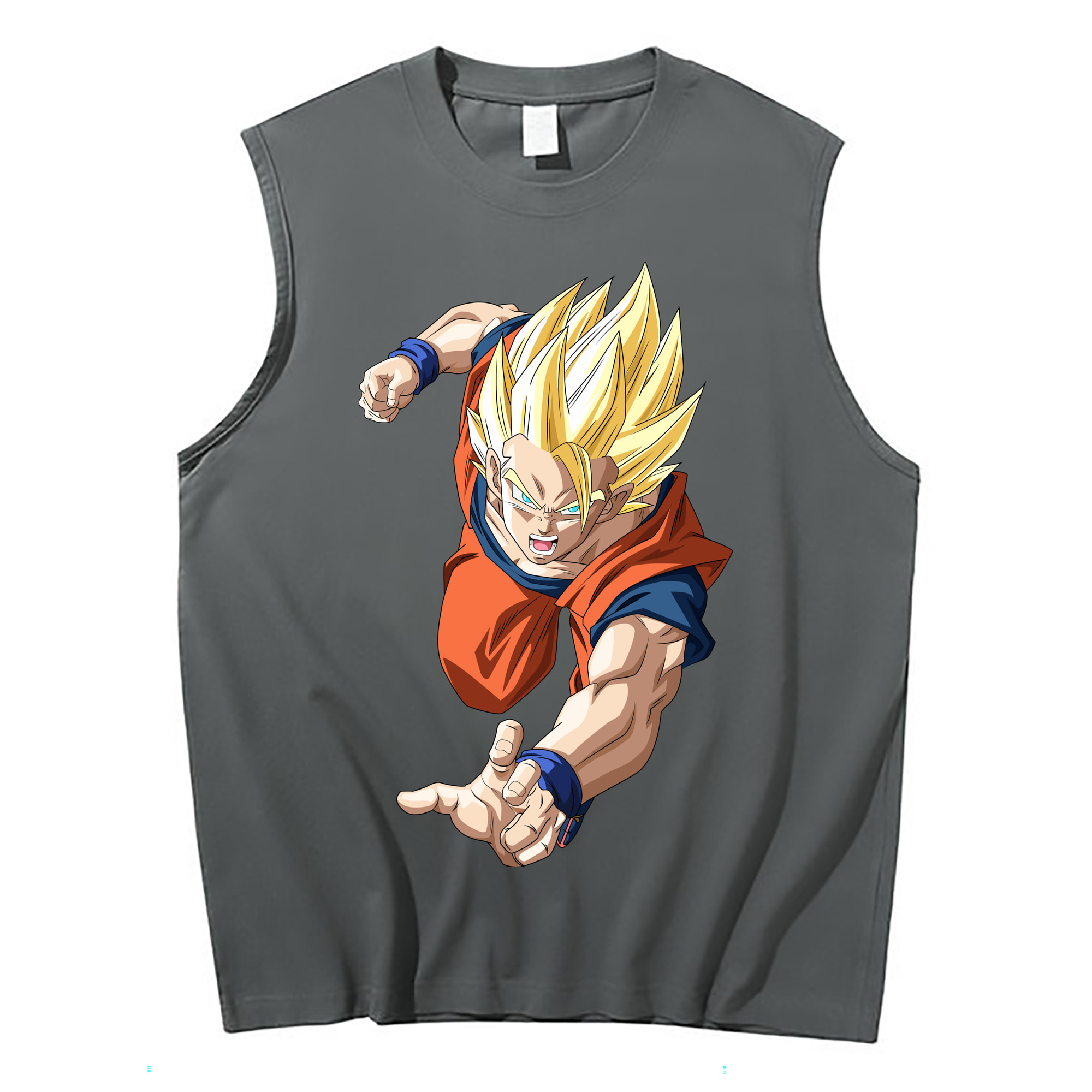 （画像用） ドラゴンボール 孫 悟飯（そんごはん）DRAGON BALL Son Gohan コットン100％タンクトップ（フロントプリント）